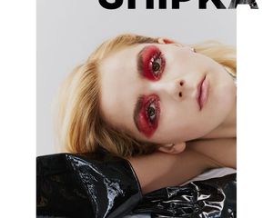 Kiernan Shipka in dramatic editorial makeup