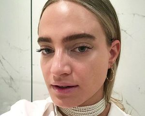 woman with bold brows