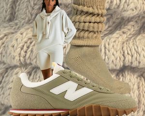 Cozy knitwear set outfit collage