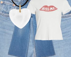 '90s wide leg jeans outfit collage