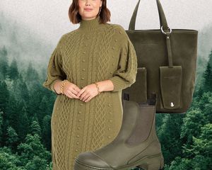 Cabincore outfit collage