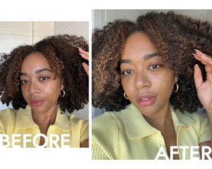 byrdie editor aimee simeon's skin before and after rhode beauty