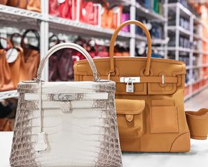 Two Birkin bags at Fashionphile