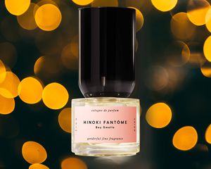 boy smells fragrance