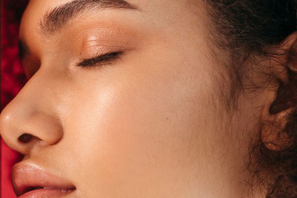 woman with thick brows