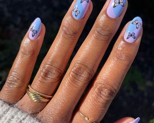 Butterfly nail art 