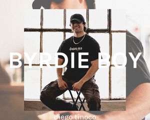 Diego Tinoco wearing a shirt from his brand Sangre Mia