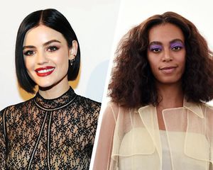 Lucy Hale sleek bob; Solange natural hair bob
