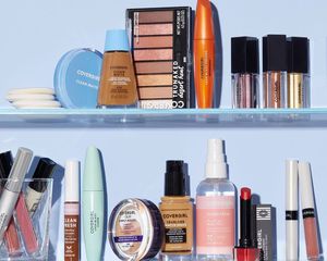 CoverGirl products on two shelves