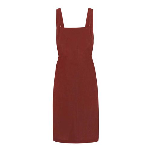 The Square-Neck Open Tie-Back Dress in Cupro ($69)