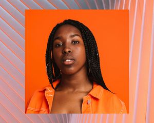 Young woman with dark spots on her face