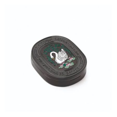 Diptyque L'Ombre dans l'Eau Solid Perfume tin with swan and water lily design