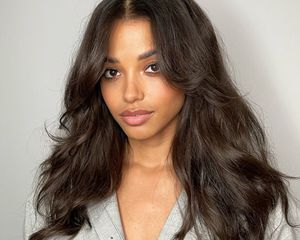 Ella Balinska with a bouncy blowout 