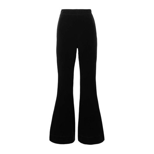 Stretch Recycled-Velvet Flared Pants ($195)