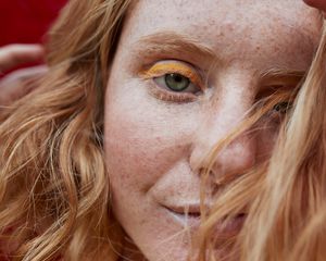 closeup beauty portrait