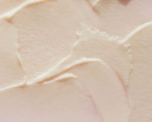 Swatch of a cream product