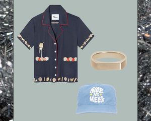 Tombolo shirt, Bliss Lau ring, and Nice as Heck hat
