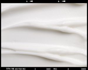 close up of sunscreen texture