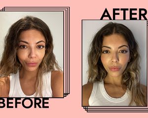 Hourglass Ambient Lighting Blush Results on Gabrielle Dyer