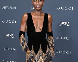 Jodie Turner-Smith wearing opera gloves