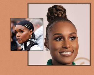 Janelle Monae (left) and Issa Rae (right) with braided hairstyles