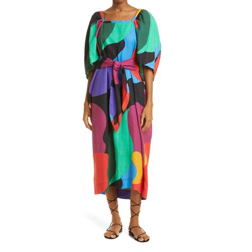 Sara Print Hemp Dress ($450)