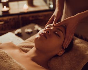 Woman getting massage