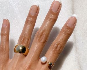 Hand with Fench manicure 