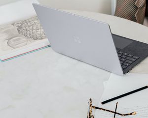 laptop on desk