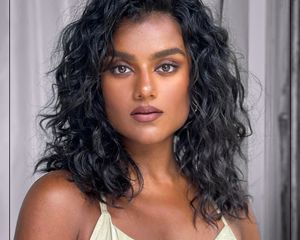 Simone Ashley With Tousled Hair