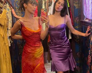 Bella Hadid and Devon Lee Carlson 