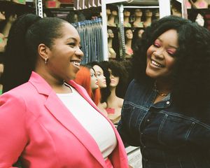 Founders of Ruka Hair Tendai Moyo (27) and Ugo Agbai (25)