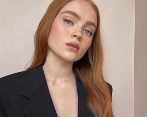 Sadie Sink wearing Chanel Blush