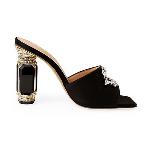 Eureka Aurum Crystal-Embellished Mules ($750)