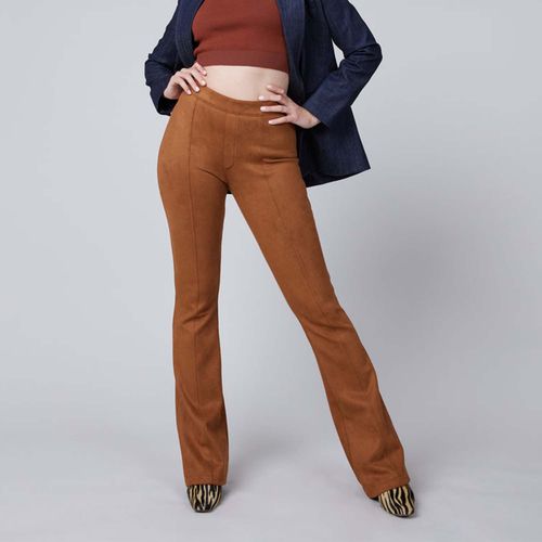 Faux Suede Flare Pants ($118)