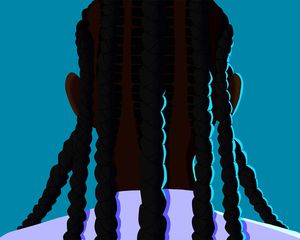 cornrows illustration