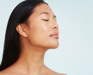 woman with bright clear skin