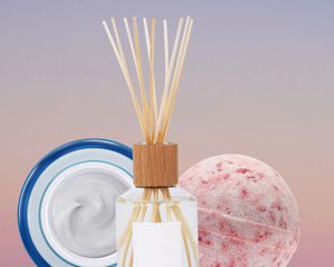 Photo composite of self-care items