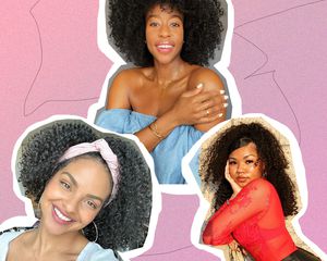 Women with naturally curly hair