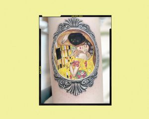 Tattoo of Gustav Klimt's The Kiss