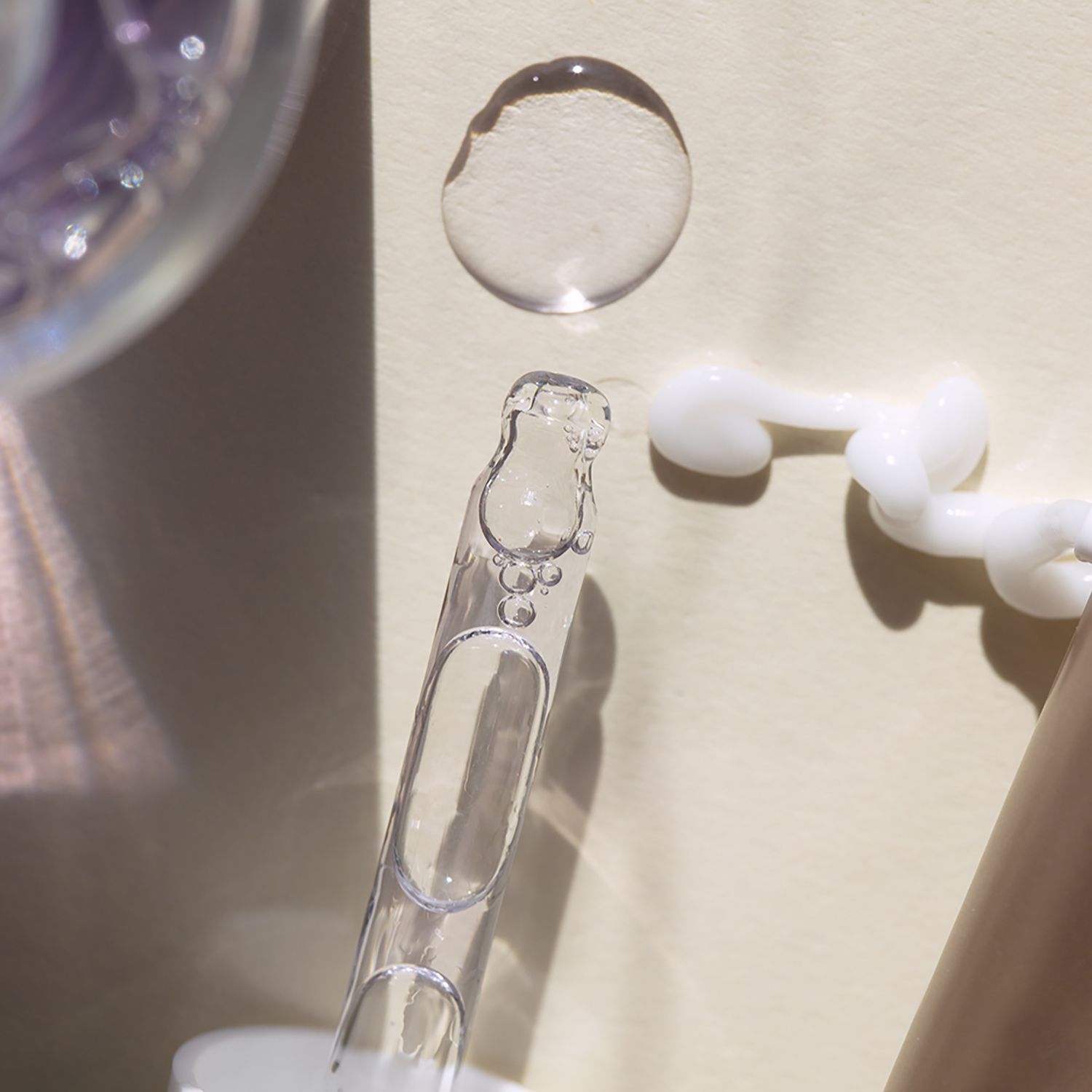 Close up of bakuchiol skincare products