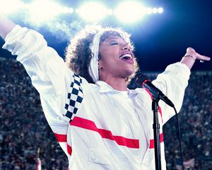 Naomi Ackie as Whitney Houston in I Wanna Dance With Somebody