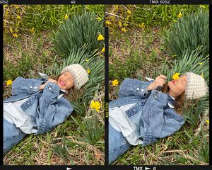 Drew Barrymore in grass