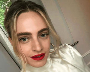 woman with fluffy eyebrows