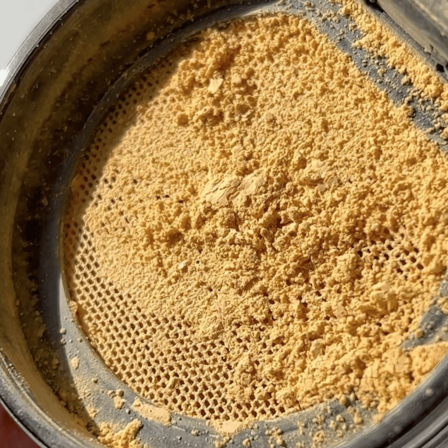 Close-up of Ami Cole's Skin Melt Loose Powder