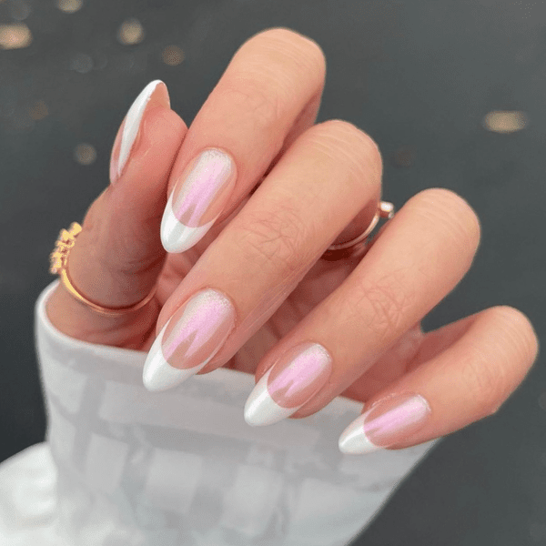Chrome French Manicure
